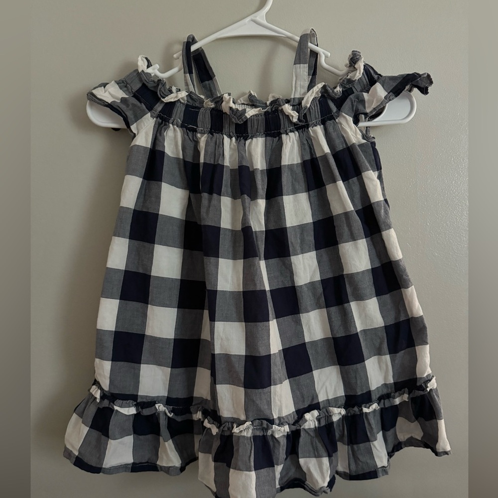 Janie and Jack Size 5 Blue Gingham Dress